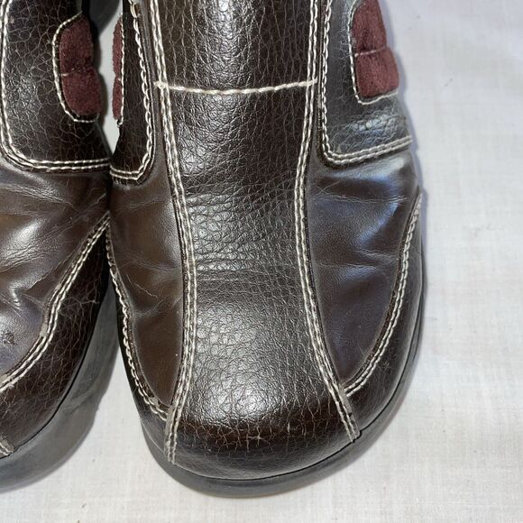 Mudd Casual Mules Women’s Size 7 Medium Brown Leather Slip On Comfort - Picture 9 of 12